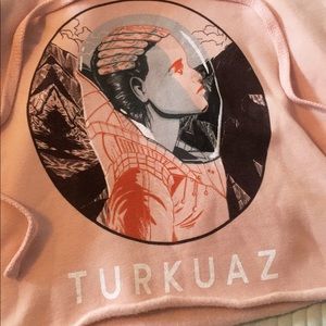 Turkuaz merch cropped hoodie 🌸